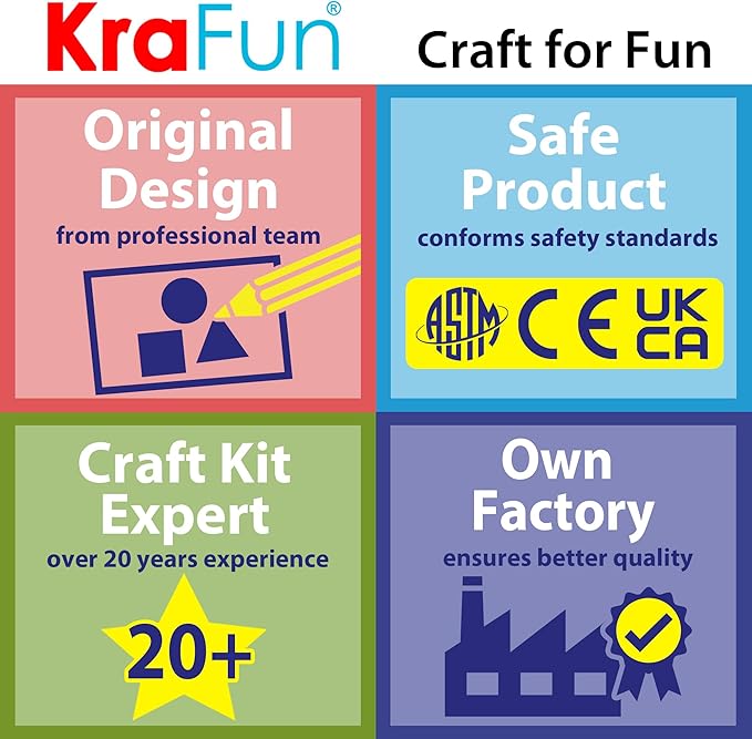 KRAFUN Beginner Mermaid Lacing Card Kit for Kids Arts & Crafts, 5 Easy Mermaid, Animal Lacing Projects, Lacing Cards for Toddlers, Fine Motor Preschool Skills Toys