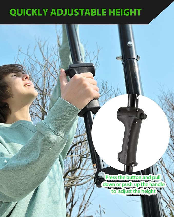 Basketball Hoop Outdoor 10 FT Height Adjustable, Portable Basketball Goals Systems with 45" Backboard for Youth Adults Kids - Backyard, Driveway, Indoor Play