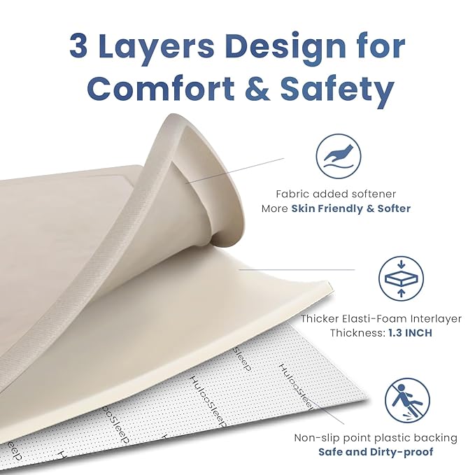 Baby Play Mat for Floor,1.3" Thick Memory Foam Tummy Time Mat,Soft Coral Velvet Nursery Rug,Extra Large Non Slip Crawling Mat for Toddlers,Infants,kids,Yoga Mat,Tatami Mat for Living Room(Beige)