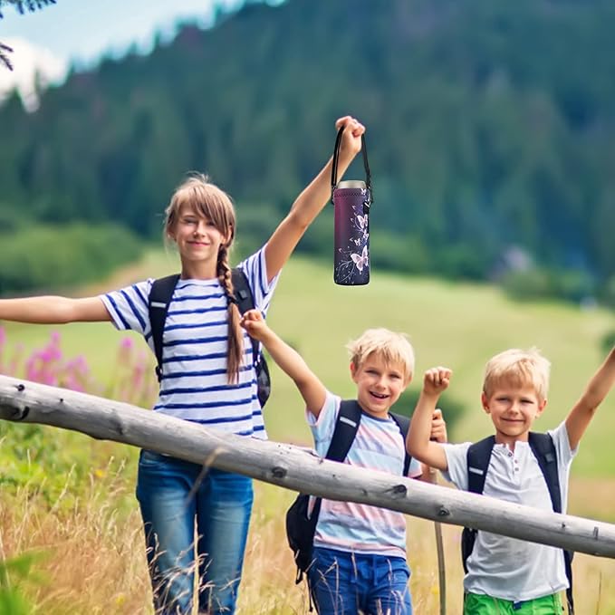 AUPET Water Bottle Bag Carrier,24oz/32oz Insulated Neoprene bottle Sling Holder Case Pouch Cover for 1000ML/750ML Bottles with Shoulder Strap for walking