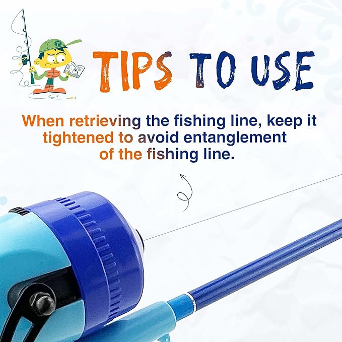 Kids Fishing Pole, Telescopic Fishing Rod, Toddler Collapsible Fishing Rod and Reel Combo with Tackle Box, Fishing Line, Bobber, and Soft Lures for Boy, Girl, Youth, Beginner, Over 4 Years Old