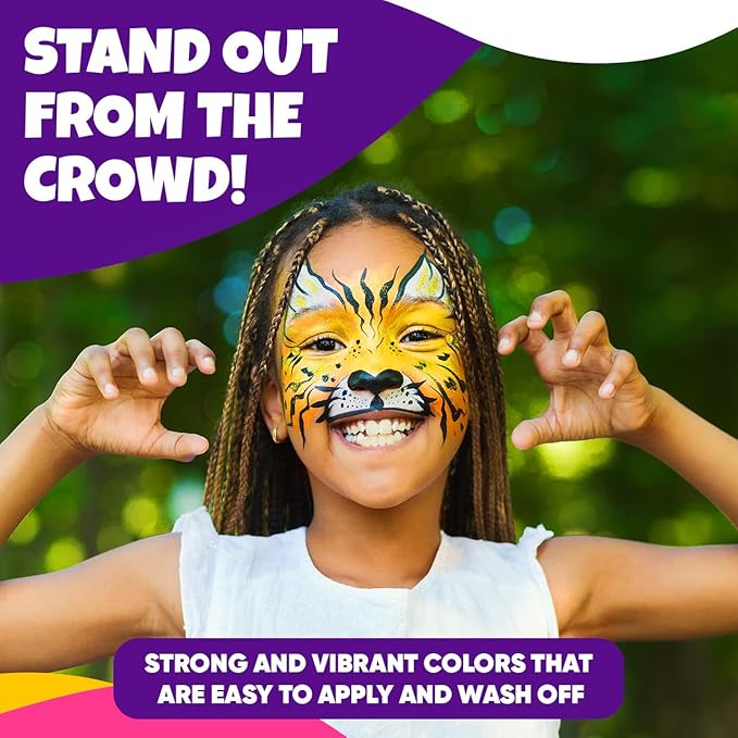 Face Paint Crayons for Kids, Blue Squid 84pcs XL Face & Body Painting Makeup Crayons, Safe for Sensitive Skin, Metallic & Classic Colors, Birthdays & Halloween Makeup Sticks - (2 x 42 Color Sets)