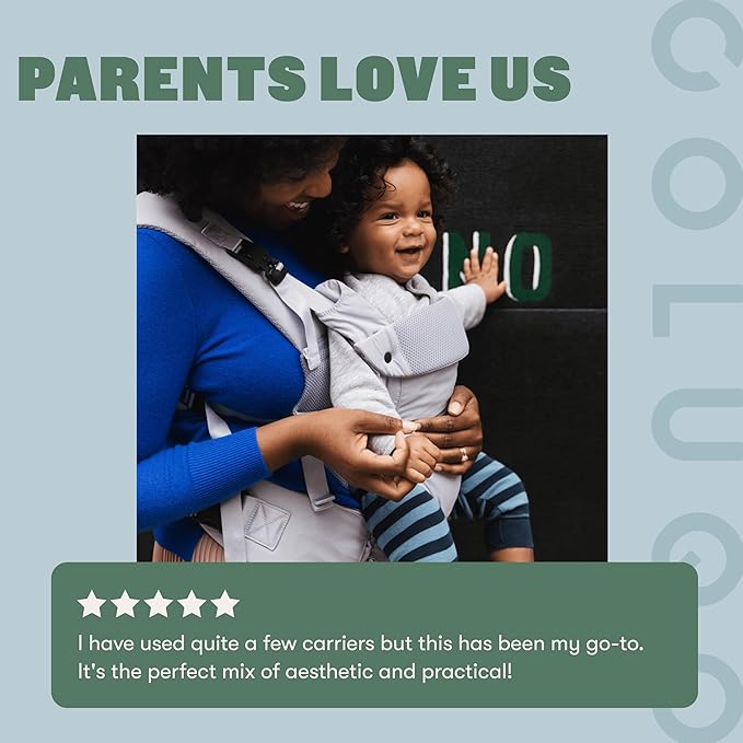 Colugo Baby Carrier - Baby Carrier Newborn to Toddler, Toddler Carrier, Adjustable, Lightweight, Breathable Carrier for Newborn to 33 Pounds (Olive)