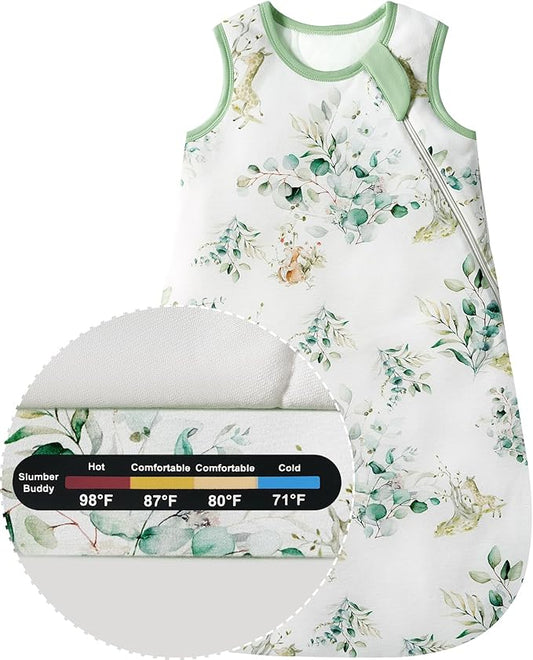 Baby Bamboo Sleep Sack, 70% Rayon Made from Bamboo 30% Cotton 1.0 TOG Infant Wearable Blanket