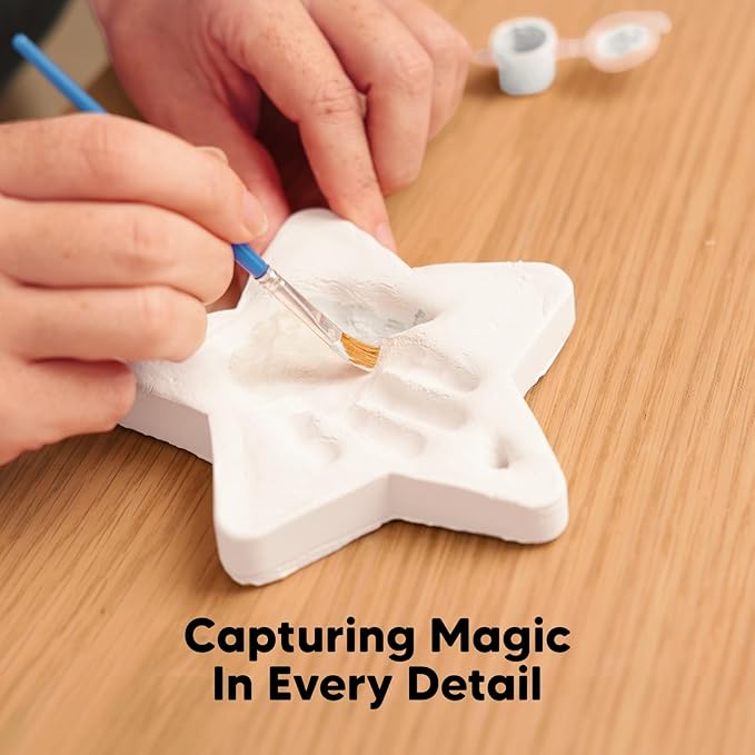 Baby Hand and Footprint Kit Girls, Boys - Personalized Baby Footprint Ornament Kit, Newborn Keepsake Gifts for New Mom, Easy to Use Handprint Makers, Cute Shower Gifts (Glaze Finish)