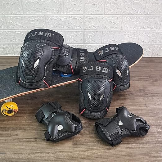 JBM Kids Child 3-8 Years Bike Knee Pads and Elbow Pads with Wrist Guards Protective Gear Set for Biking, Riding, Cycling Scooter, Skateboard