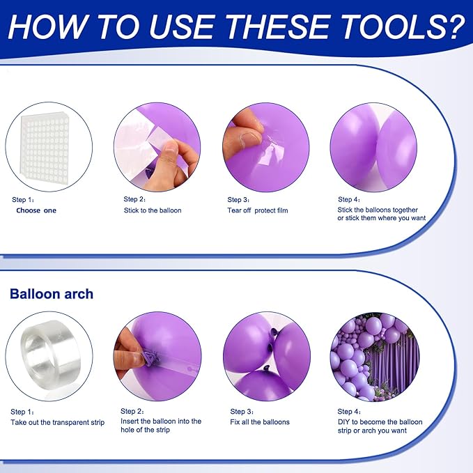 140pcs Makani Purple Round Balloons Different Sizes 18 12 10 5 Inch Latex Balloons for Arch Decoration Party Balloon Kit for Graduation Birthday Party Wedding Balloon Baby Shower Decoration