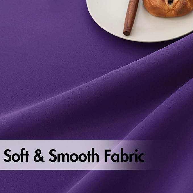 ANRODUO Back Tab Blackout Curtains for Bedroom Living Room, Rod Pocket Pinch Pleated Thermal Insulated Room Darkening Curtains 84 Inches Long 2 Panels, Purple, 42 x 84 Inch