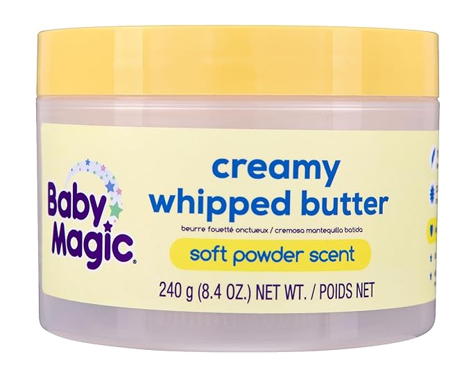 Baby Magic Creamy Whipped Butter | Helps Keep Skin Feeling Healthy and Baby Soft | Hypoallergenic | 8.4 fl oz.