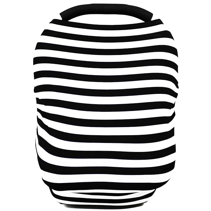 Car Seat Covers High Stretchy- Carseat Canopy for Babies, Multi- use Breastfeeding Covers, Baby Shower Gifts for Boys and Girls