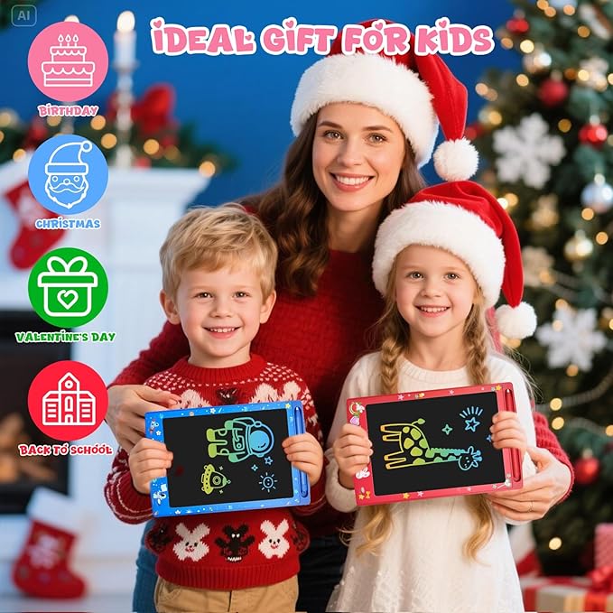 32 Pack LCD Writing Tablet for Kids, Erasable and Reusable Toddler Doodle Board in 8.5 inch, Ideal Educational Drawing Pad for Learning Toy for Ages 3-8 Gifts for Girls Boys