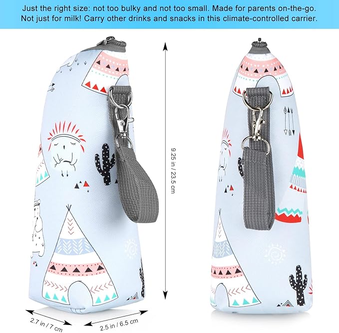 Accmor Baby Bottle Tote Bags, Insulated Breastmilk Cooler Bag, Nursing Bottle Warmer Bag for Nursing Mom Daycare Travel