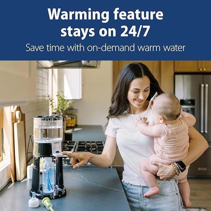 Dr. Brown's Insta-Prep Warm Water Dispenser with Baby Formula Mixing Pitcher, 32oz Orange