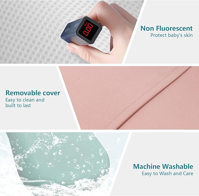 Baby Lounger, Baby Lounger for Newborn 0-12 Months, Portable Infant Lounger Soft Cotton Breathable for Home & Travel (Brown)