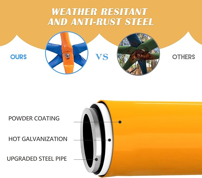 JAXPETY 10 FT Climbing Dome, Toddler Outdoor Climbing Toys, Kids Jungle Gym for Backyard, Playground Doorway Geometric Dome for Kids 8-12 Climber, Metal Outside Climbing Gym, Capacity 500 Lbs