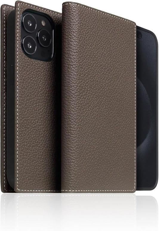 D8 Full Grain Leather Wallet Case for iPhone 15 Pro - [2-in-1] Handcrafted Detachable Diary Style with Magnetic MagSafe Back Cover, Gift Box Included (Etoffe Cream)
