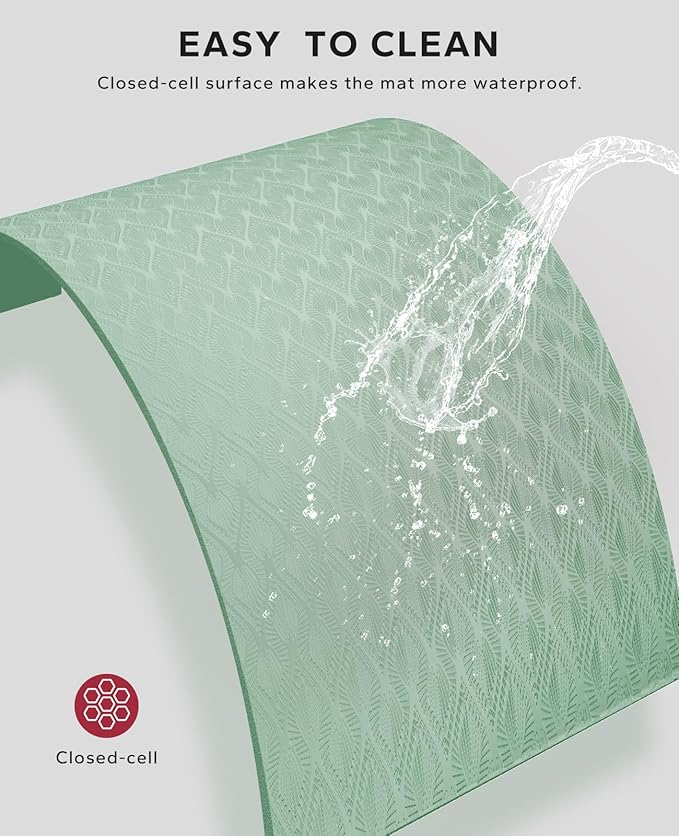 HAPBEAR Extra Large Yoga Mat - 72"x48"/78"x54", 1/4" & 1/3" Thick, Non-Slip, Durable, Eco-Friendly, Wide Exercise Mat for Home Workouts, Yoga, Pilates, Stretching, Meditation (Barefoot Exercise)