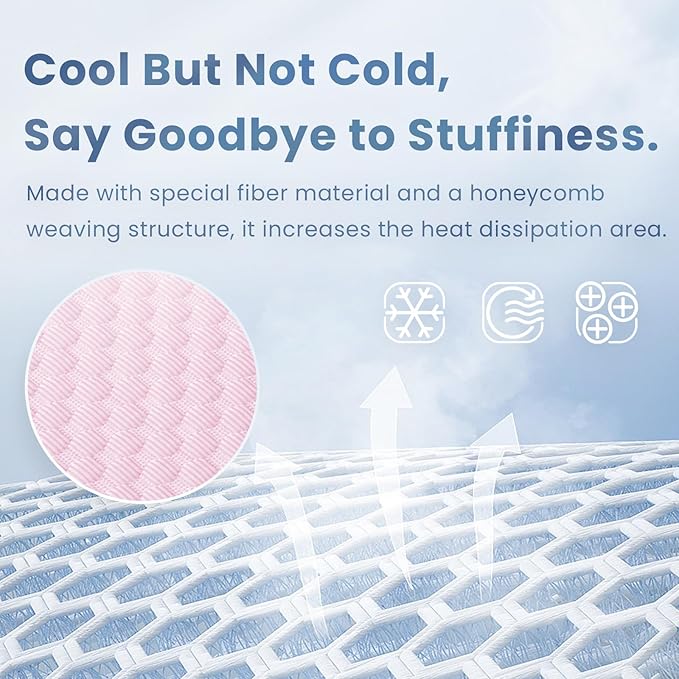 Baby Play Mat for Summer,1.3 Thick Memory Foam Cooling Floor Tummy Time Mat, Soft & Breathable, Non-Slip Rectangular for Toddlers’ Playtime & Rest(Pink,39"x59")