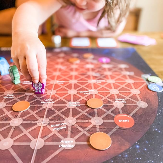 Game for Space and AI Learners! NBC Featured: First Ever Board Game for Boys and Girls Age 6+. Teaches About Mars, AI and Computer Programming Through Fun Astronaut and Neural Adventure!
