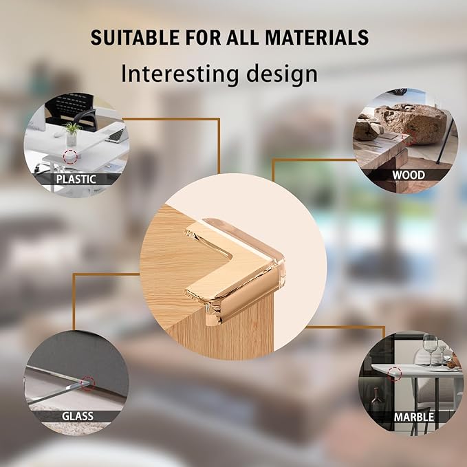 Baby Corner Protector Corner Protector Baby Furniture Corner Protection Transparent Cover Sharp Furniture and Table Top Edges with Adhesive 12 Pack(L-Shaped)