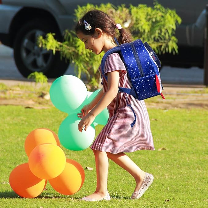 JiePai Toddler Rocket Backpack Leash Anti-lost Waterproof 3D Cartoon Kids Backpack