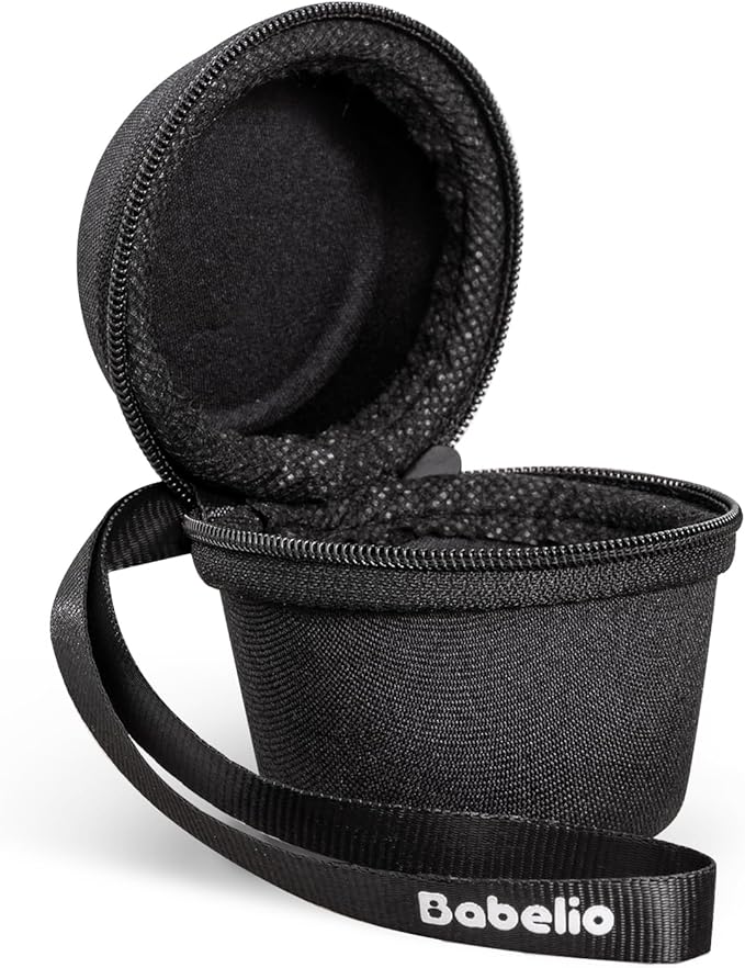 Babelio Portable Travel Case for Babelio Pocket Mini White Noise Machine, Double Stitch Zipper - Perfect for Traveling (CASE ONLY - Textile Black)