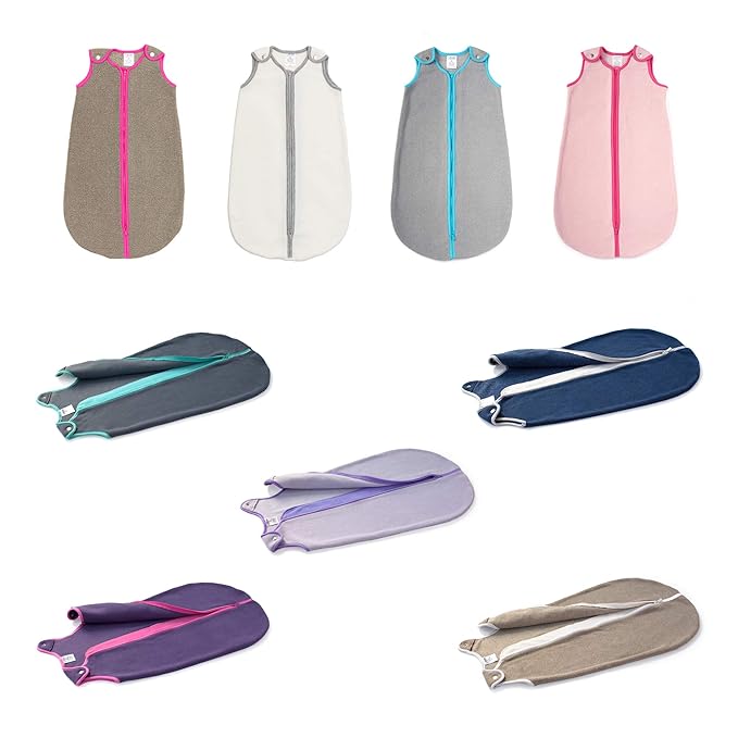 baby deedee Sleep nest Fleece Baby Sleeping Bag, Lavender, Medium (6-18 Months)