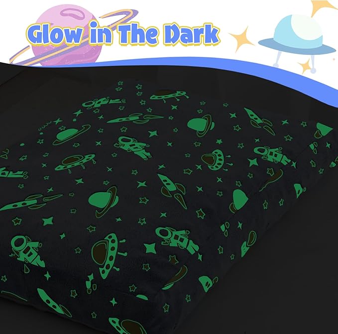 COMAX Kids Bean Bag Chair Turn into Beanbag Bed, Toddler Bean Chair for Girl Boy Sleeping, Lazy Children Bean Bags with Filler, Convertible Child Floor Mattress, Blue Universe