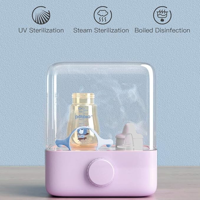 POTATO Sippy Cups For Toddlers with Straw Spill Proof, PPSU Learner Cup with Handle for Boy, Water Bottle for Baby 6 Months with 2 Type of Spout, 6 Ounce Blue