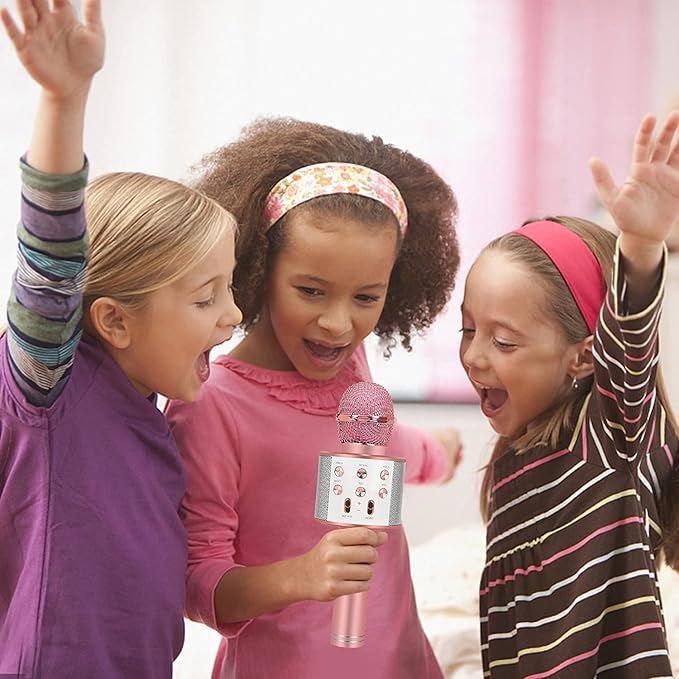 Kids Karaoke Microphone for Girl Gifts: Top 2025 Girl Toys for 3 4 5 6 7 8 9 10 Year Old Girl Christmas Birthday Gifts Ideas