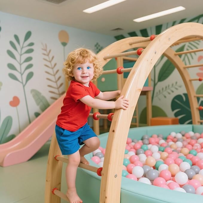 GOGOSO Balls for Ball Pit - Plastic Ball for Toddlers 1-3, Baby Kids Ball Pool Decoration 50 100 200 300 500 1000 (6 Colors, 500 Balls)