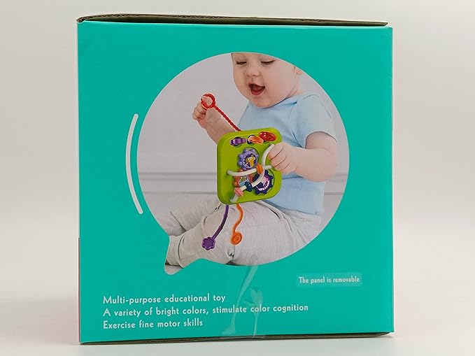 AiTuiTui Multifunction Baby Sensory Activity Cube Toys for 12 18 Months, Shape Sorter Early Learning Educational Interactive Toys for Toddlers 1 2 Year Old Boy Girl, 1st Birthday Gifts