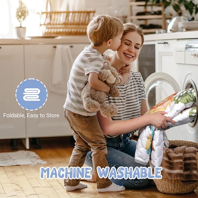 Baby Play Mat 50" X 50" Playpen Mat Waterproof Baby Floor Mat Non-Slip Cushioned Baby Crawling Mat, Activity Playmats for Babies, Toddlers, Infants, Play & Tummy Time (50x50, Fox)