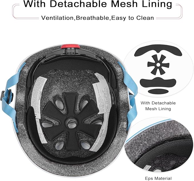 Kids Bike Helmet,Toddler Skateboard Helmets for Ages 2-3-5-8-14 Years Boys Girls，Adjustable Multi-Sport Bicycle Skateboarding Football Roller Skating Scooter Rollerblade Balance Bike Helmet