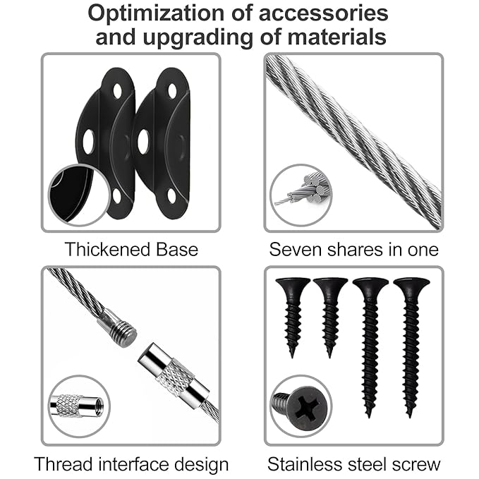 Furniture Anchors for Baby Proofing, Anti Tip Furniture Anchor Securing 420lbs Tension Earthquake Resistant Metal Furniture Wall Anchor Prevent Baby Pet from Falling Furniture（8 Pack，Black）