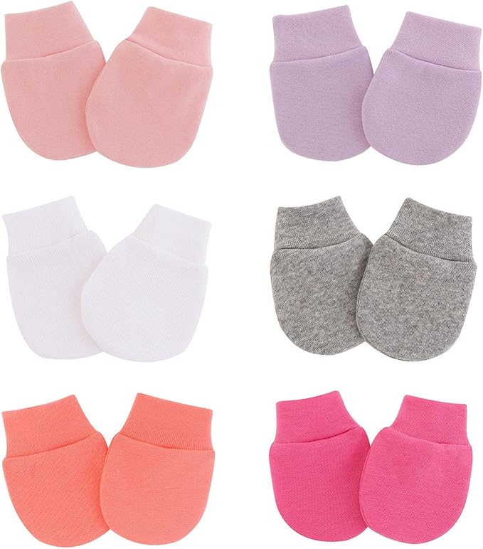 Baby Mittens No Scratch Mittens Infant Soft Gloves Mittens for 0-6 Months Boys Girls