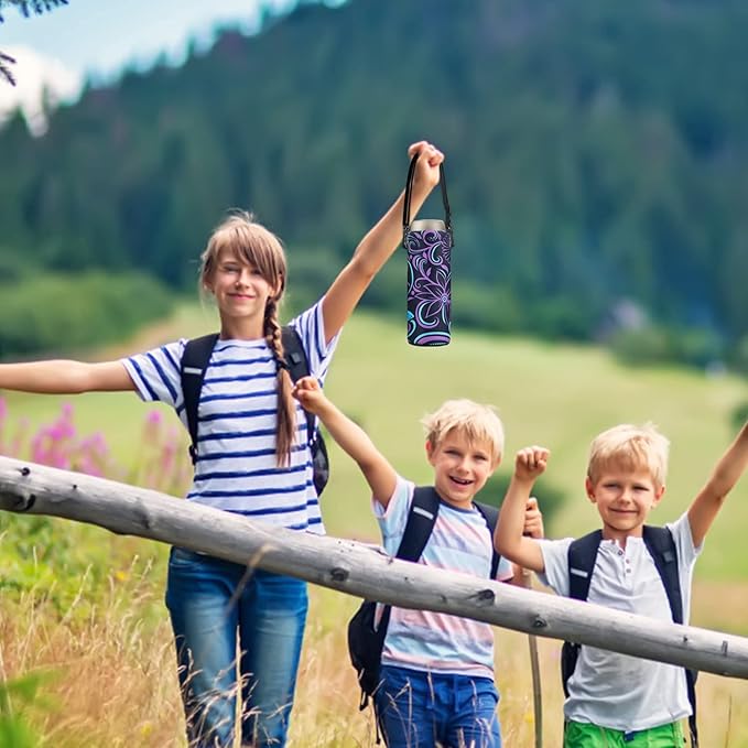 AUPET Water Bottle Bag Carrier,24oz/32oz Insulated Neoprene bottle Sling Holder Case Pouch Cover for 1000ML/750ML Bottles with Shoulder Strap for walking