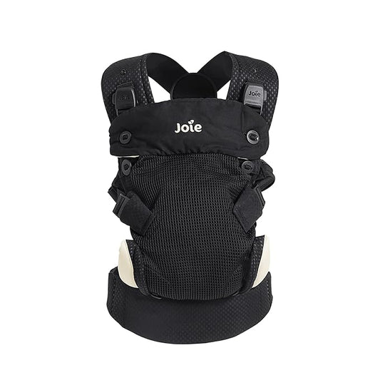 Joie Savvy Lite Air 3-in-1 Baby Carrier – Lightweight, Ergonomic Baby Carrier with 3 Carry Positions, Breathable Fabric, Padded Straps, and Lumbar Support (Jet)