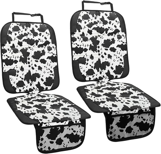 Car Seat Protector for Child Car Seat, 2 Pack Baby Car Seat Covers with Mesh Pockets & Non-Slip Backing 600D Durable Seat Protector