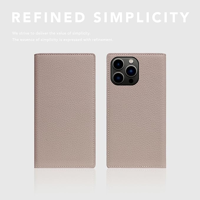 D8 Full Grain Leather Wallet Case for iPhone 15 Pro - [2-in-1] Handcrafted Detachable Diary Style with Magnetic MagSafe Back Cover, Gift Box Included (Light Cream)