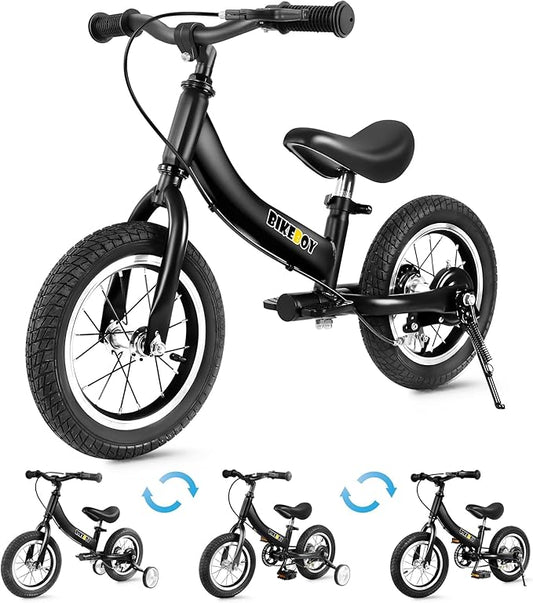 Balance Bike 2 in 1,The Dual Use of a Kids Balance Bike and Toddler Bike, for 2 3 4 5 6 7 Years Old -12 14 16 Inches with Training Theory, Brake, Pedal