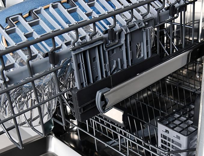 Kenmore Elite 24" Built-in Stainless Steel Tub Dishwasher TotalFlex 3rd, SmartWash, UltraWash, TurboDry, MoreSpace Plus Adjustable Rack, Energy Star Certified, Black