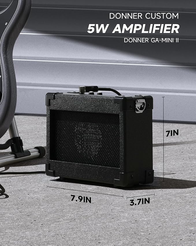 DONNER DST-80 Electric Guitar 39” Beginner Electric Guitar Kit with Amp, Classic SSS Pickup Complete with Gig Bag, Tuner, Capo, Strap, Picks, and Free Online Lessons