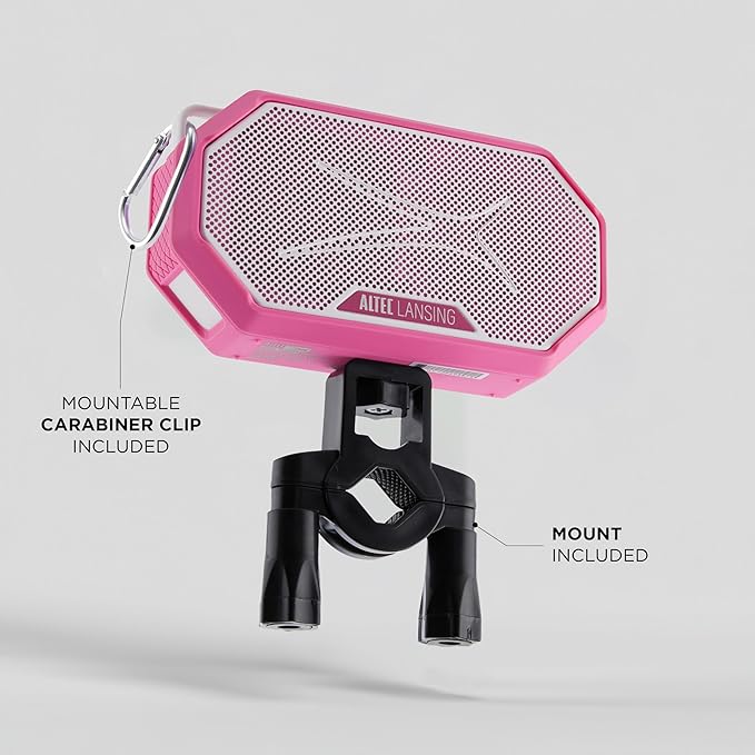 Altec Lansing Portable Bluetooth Speaker HYDRAMINI 2.0, IP67 Waterproof, Portable Speaker, 12h Playtime, Wireless Pairing, USB-C Quick Charge, Magnetic Bluetooth, Voice Assistant Integration