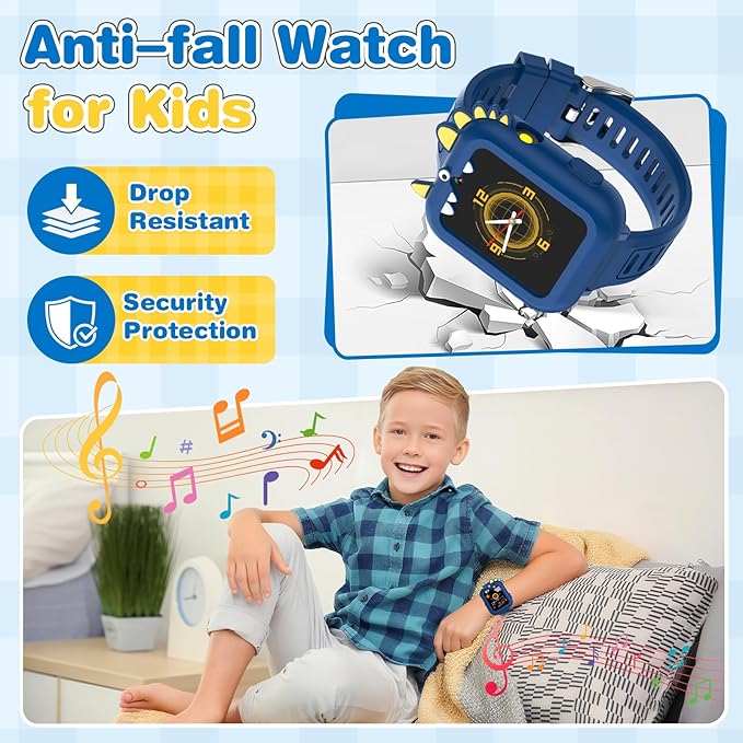 Cosjoype Smart Watch for Kids Age 4-12, 39 Games Touchscreen Boys Watch with Camera Music Player Pedometer Flashlight, Kids Toys Christmas Birthday Gifts for Boys Girls Age 5 6 7 8