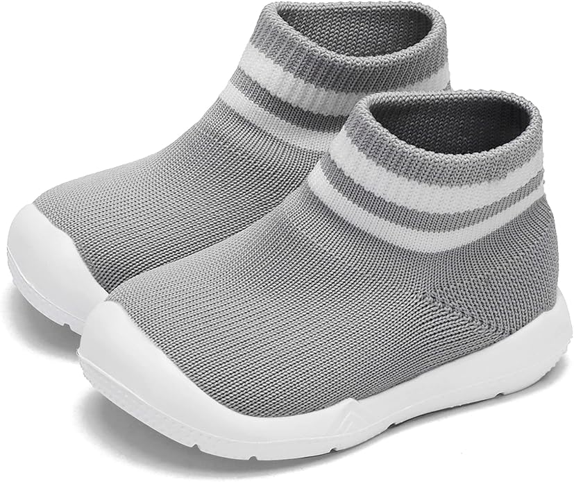 Engtoy Baby Shoes & Socks - Non-Slip Breathable Slippers with Soft Rubber Sole - Baby Boys & Girls Slip On Sneakers