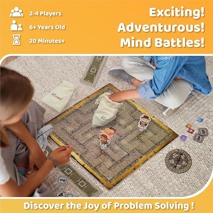 iCore Math Games for Kids, Adults Stress Relief ADHD Math Toys, Smart Learning, Multiplication, Division, Addition, and Subtraction.