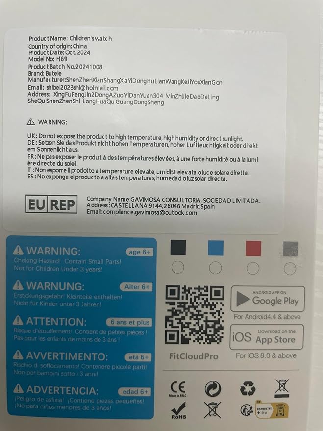 Kids Smart Watch, Smart Watch for Kids 4-16 Years Old with Sleep Mode, 19 Sports Mode, Pedometer, Birthday Gift for Boys Girls, Blue