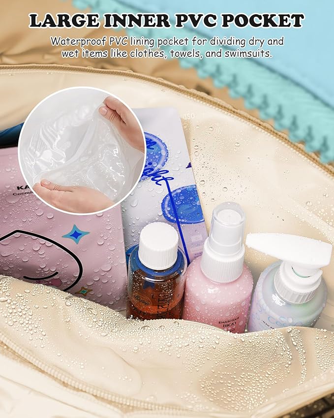 Duffle Bag, Weekender Bags for Girl，Gifts for Teen Girls 16-18-Initial Overnight Bag with Wet Pocket，Lightweight Dance Bags Personalized Gymnastics bag with Makeup Pouch