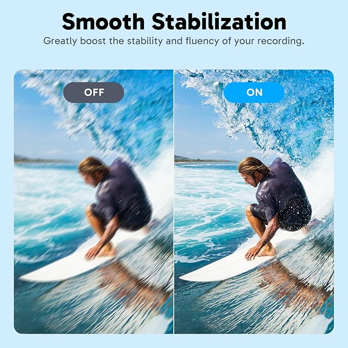 AKASO V50X Native 4K30fps WiFi Action Camera with EIS Touch Screen 4X Zoom 131 feet Waterproof Camera Support External Mic Remote Control (with Selfie Stick Tripod and Carry Bag)